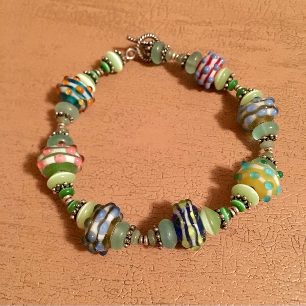 Glass Bead Bracelet
